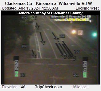 Traffic Cam Clackamas Co - Kinsman at Wilsonville Rd W